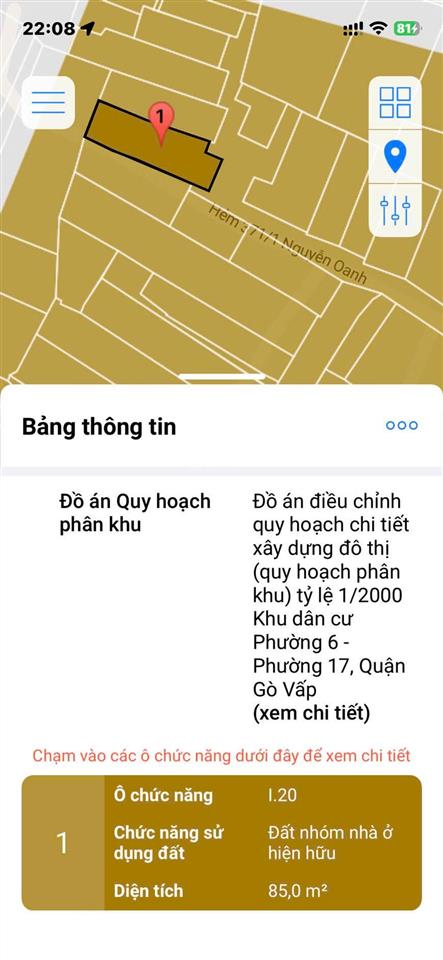 Hiếm  nhà hẻm  lê đức thọ p17  gò vấp  gần 80m2  nhỉnh 4tỷ. ngang 4,2m x 17m