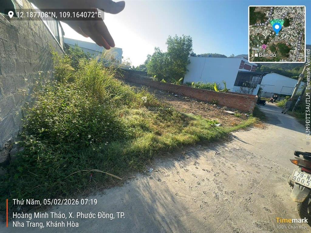 Đất hẻm ô tô hoàng minh thảo phước đồng dt 120m2 ngang 6m gần khu tiện ích