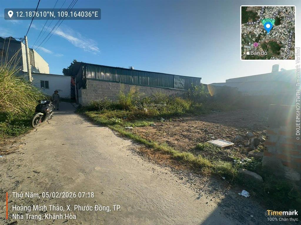 Đất hẻm ô tô hoàng minh thảo phước đồng dt 120m2 ngang 6m gần khu tiện ích