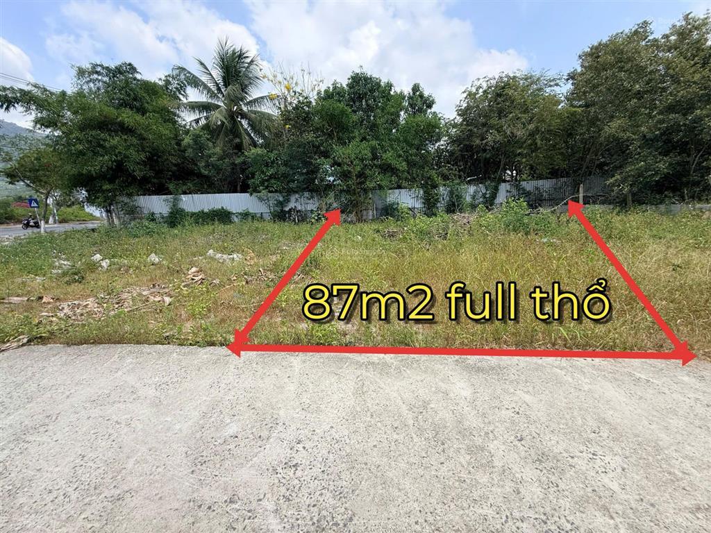 Đất hẻm ô tô thái khang phước đồng dt 87m2 gần ngã ba phước đồng