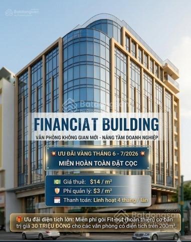 Văn phòng financiat building cách sân bay tân sơn nhất 3 phút miễn đặt cọc giá từ 368.000/m²