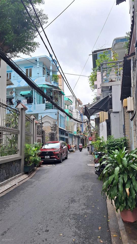 Nhà 4 tầng 54,1m² nở hậu  5pn 4wc  sổ vuông  dọn vào ở ngay  hẻm thông, xe hơi tới nhà