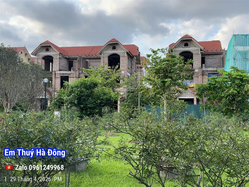 Biệt thự vườn hồng phú lương 240m2  12m mặt view vườn hồng thơm ngát 4x tỷ