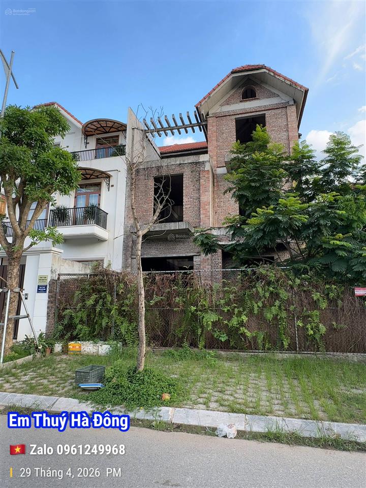 Biệt thự vườn hồng phú lương 240m2  12m mặt view vườn hồng thơm ngát 4x tỷ