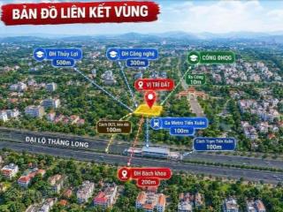 Bán đất 100m2 tại xã phú cát, 2,3 tỷ, mặt tiền 5.5m, ngõ 9m, nhiều tiện ích