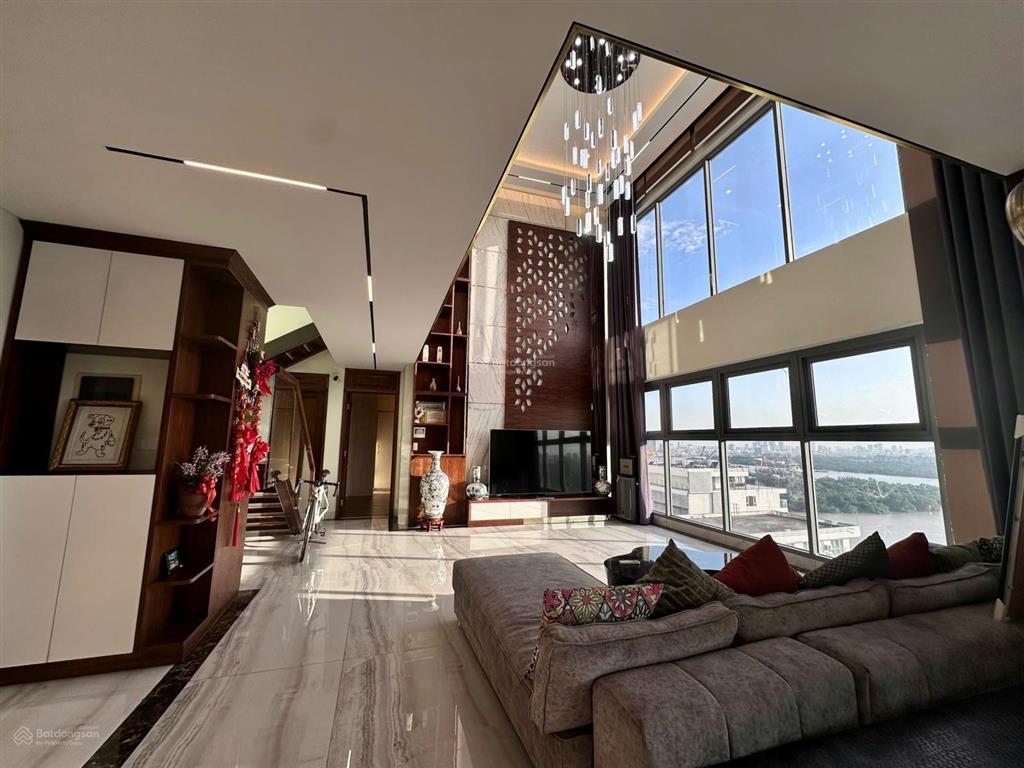 Cho thuê căn 4pn duplex thông tầng đẳng cấp, view sông, quận 1, pháo hoa cực đẹp đảo kim cương