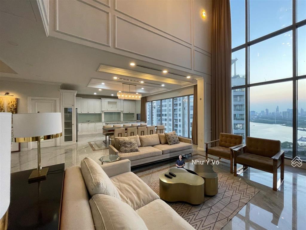 Cho thuê penthouse duplex thông tầng đảo kim cương, nhà đẹp view trung tâm thành phố, sông sài gòn