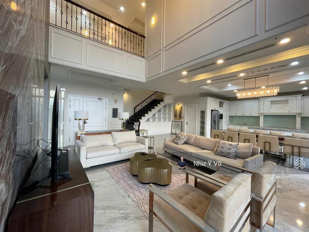 Cho thuê penthouse duplex thông tầng đảo kim cương, nhà đẹp view trung tâm thành phố, sông sài gòn