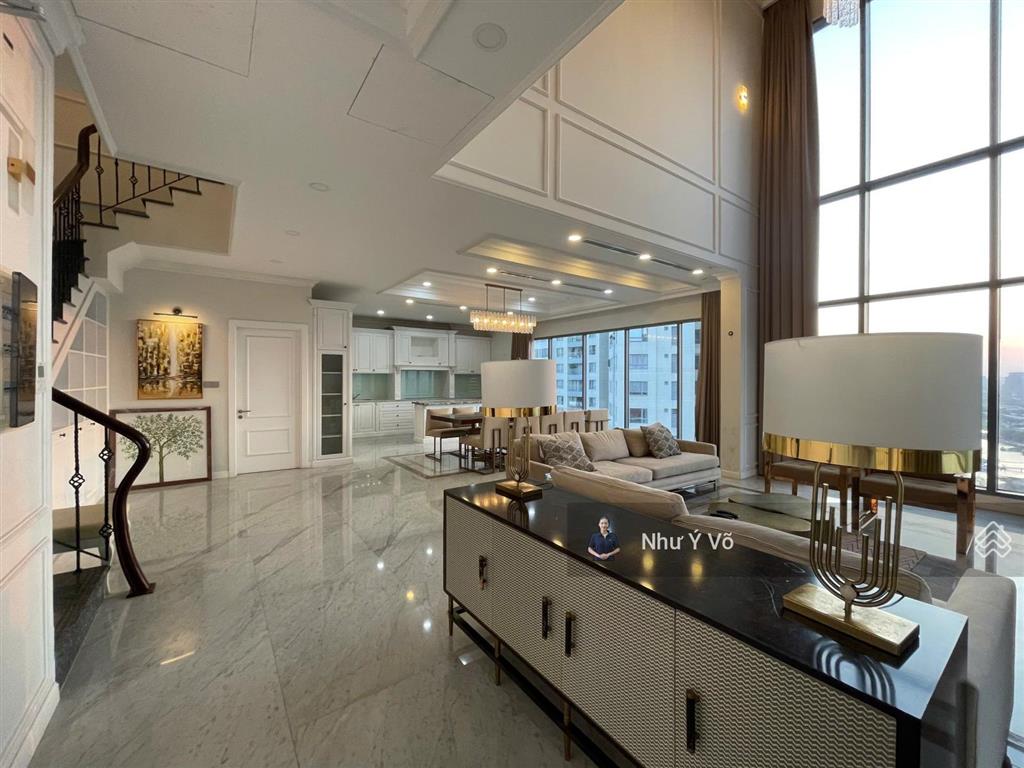 Cho thuê penthouse duplex thông tầng đảo kim cương, nhà đẹp view trung tâm thành phố, sông sài gòn