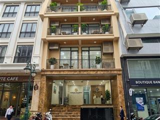 Bán tòa nhà văn phòng mặt phố hoàng ngân 9 tầng 1 hầm  mt 7.9m  thiết kế hiện đại  giá 72 tỷ