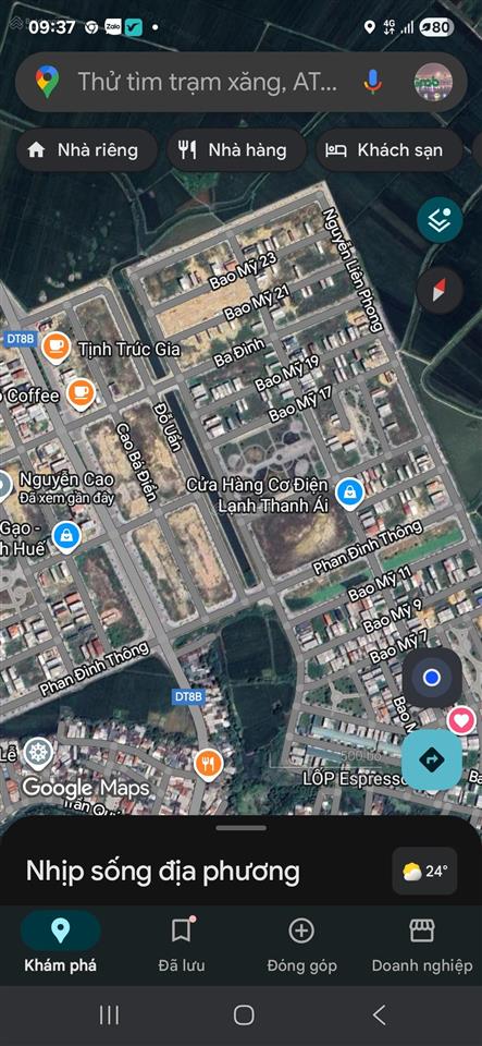 Tôi chính chủ cần tiền bán gấp lô đất cao bá điền đối lưng tản đà, hương an, tp huế. bán gấp
