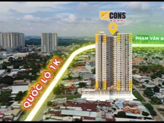 Bcons asahi chính chủ cần bán căn 1pn ch12 giá 1,720tỷ vốn 900tr sở hữu ngay liền kề metro ql 1k