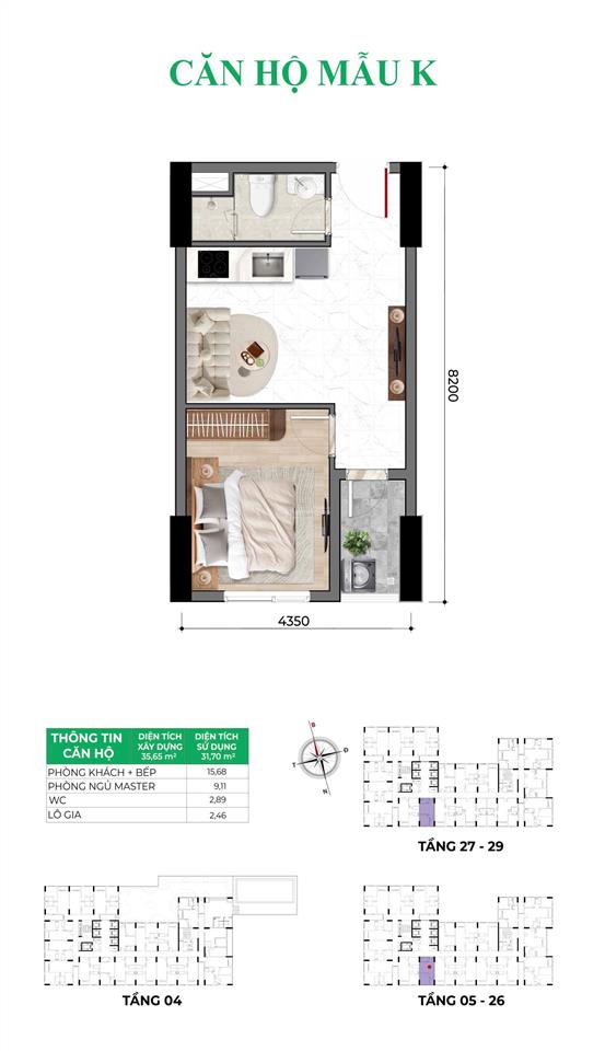 Bcons asahi chính chủ cần bán căn 1pn ch12 giá 1,729tỷ vốn 900tr sở hữu ngay liền kề metro ql 1k