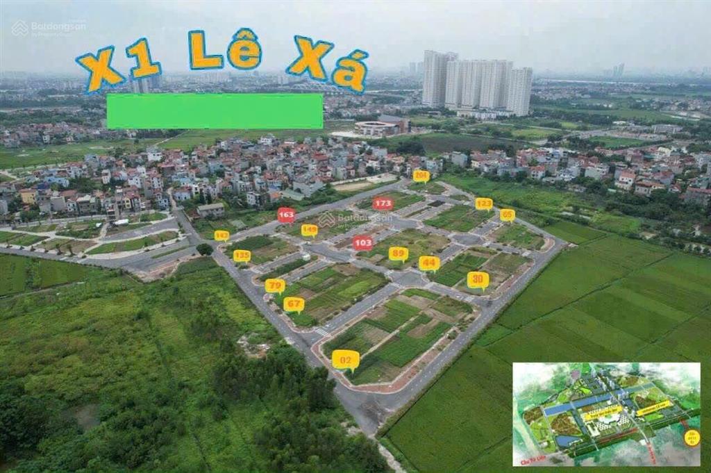 Bán 80m2 đất đấu giá x1 lê xá  vỉa hè ô tô tránh  gần cầu tứ liên  rẻ nhất khu vực.