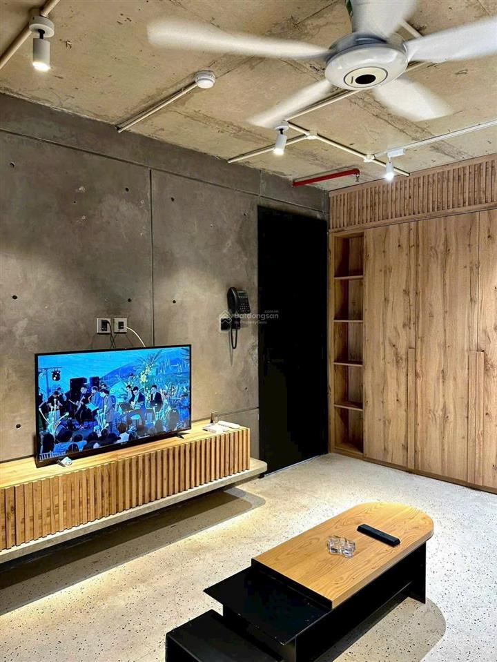 Cho thuê căn hộ 1pn hiện đại decor tone gỗ ấm cúng ngay cầu thị nghè