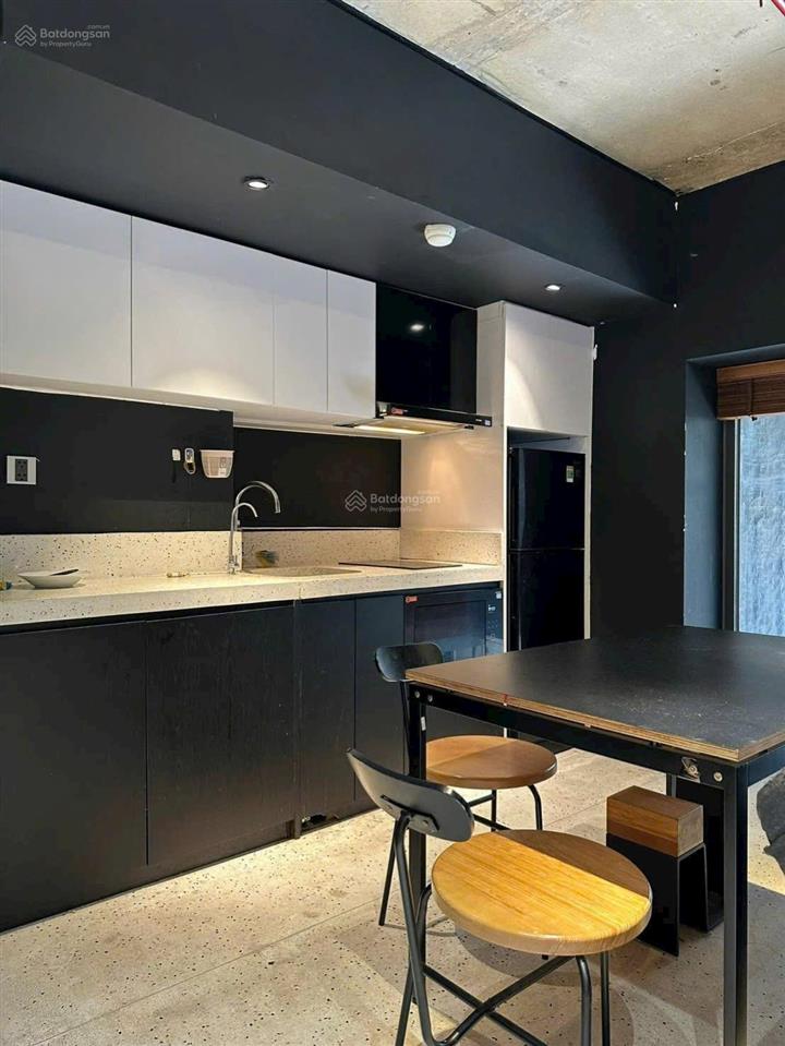 Cho thuê căn hộ 1pn hiện đại decor tone gỗ ấm cúng ngay cầu thị nghè
