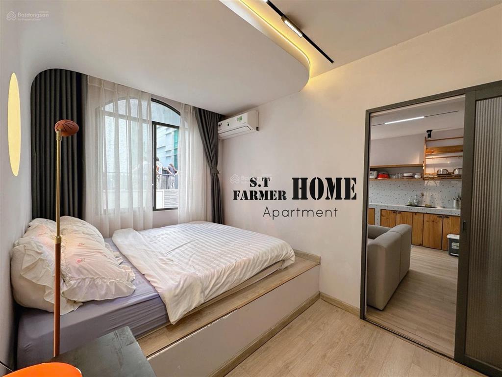 Căn hộ 1 phòng ngủ hiện đại  nội thất có gu ngay vòng xoay đồng hồ  khu dân trí cao