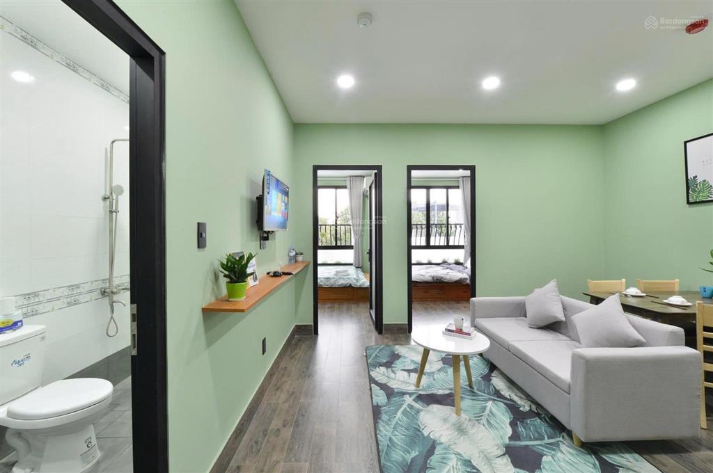 Căn hộ 2 phòng ngủ ban công, full nội thất, thang máy lầu cao, nguyễn thượng hiền gần chợ bà chiểu