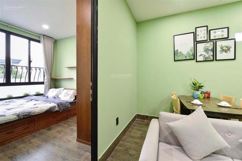 Căn hộ 2 phòng ngủ ban công, full nội thất, thang máy lầu cao, nguyễn thượng hiền gần chợ bà chiểu