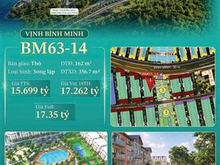 Siêu hot  bm6314 song lập đối diện công viên, tâm điểm vịnh bình minh