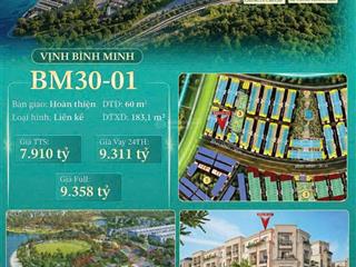 Liền kề góc view công viên  hàng hiếm tại vinh bình minh