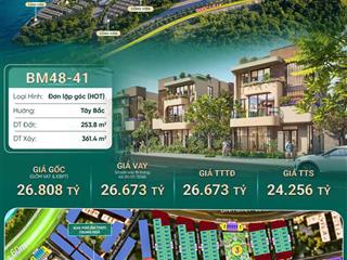 Biệt thự đơn lập góc view biển đẹp  hàng hiếm tại vinhomes global gate hạ long