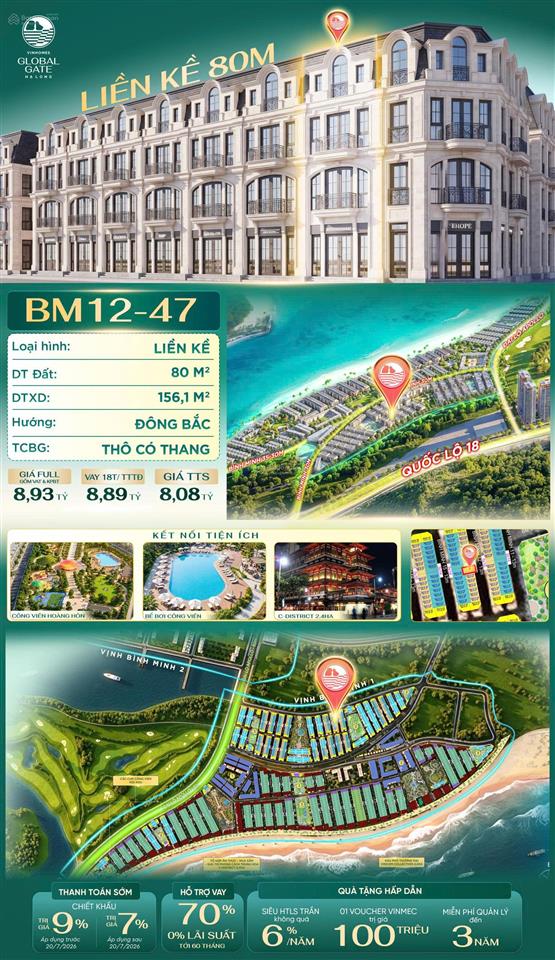 Siêu phẩm liền kề 80m  trục đẹp vinh bình minh 1