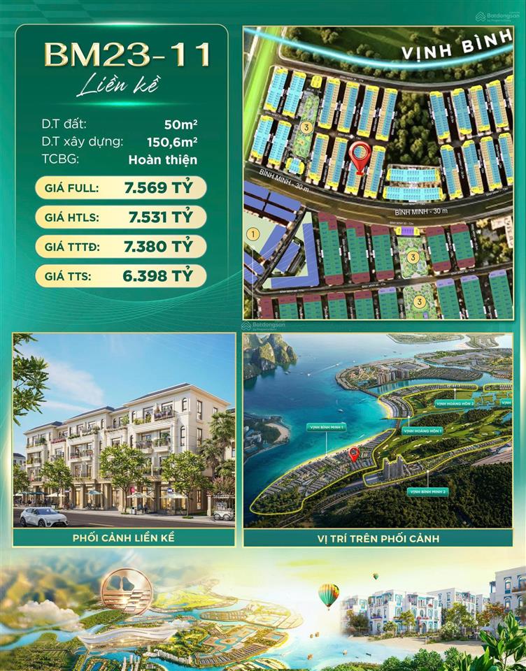 Liền kề bm2311 giá tốt, hiếm có trên trục bình minh 30m