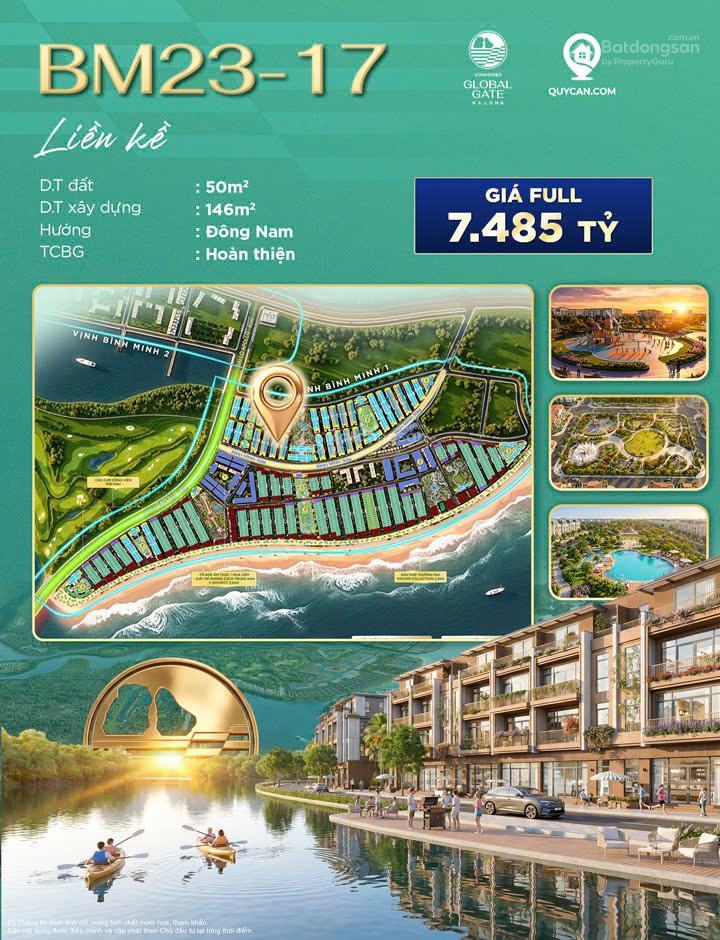 Bm2317 liền kề đẹp, hướng đông nam, giá chỉ từ 7 tỷ