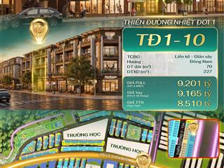Hàng hiếm liền kề tđ110 trục đại lộ thiên đường, kế cận cụm trường học