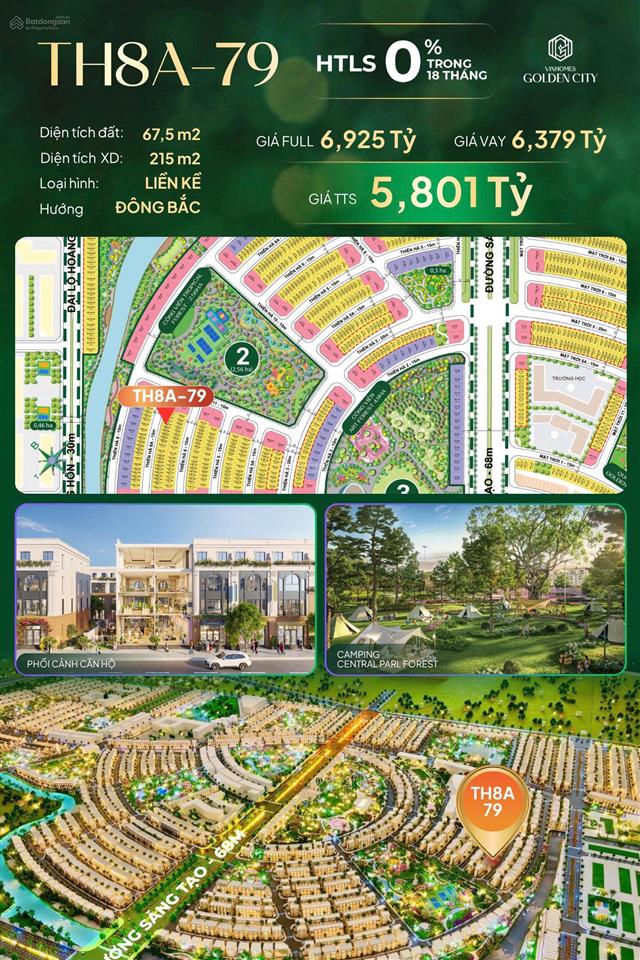 Chính chủ bán 2 căn liền kề vinhomes golden city hải phòng giá tốt, hỗ trợ lãi suất 0%