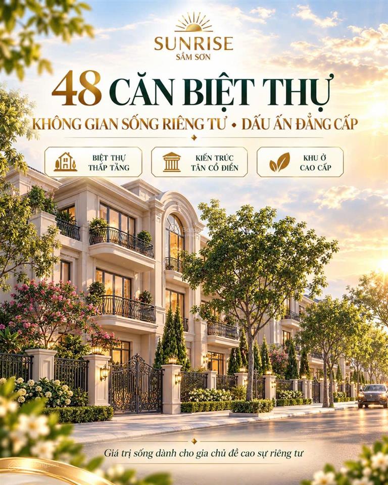 Căn liền kề xuất ngoại giao sunrise sầm sơn  0919 959 ***