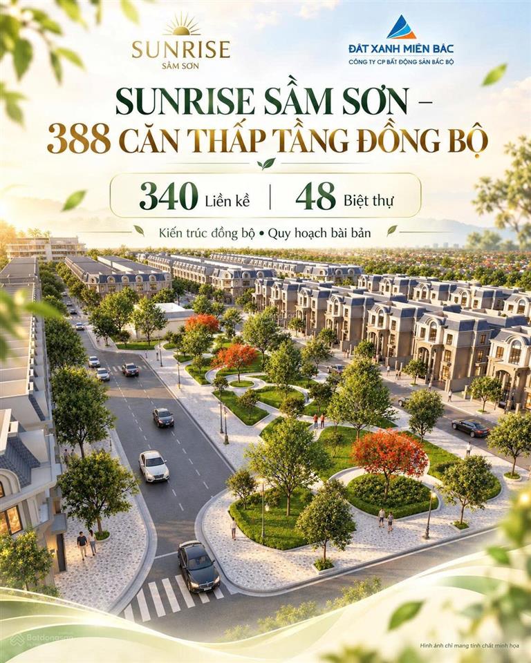 Chính chủ cần bán nhanh biệt thự cạnh ubnd phường sầm sơn  phân khu mở đợt 1 sunrive sầm sơn