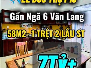 Gần cityland  58m²  4 tầng/4pn  lê đức thọ gò vấp  hẻm xe hơi 8m  chỉ 7t+ tl chính chủ!