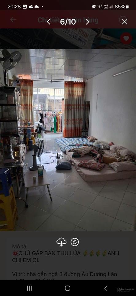 Quận 8  âu dương lân  cách mặt đường vài bước chân  2 tầng  7 tỷ hơn xíu.