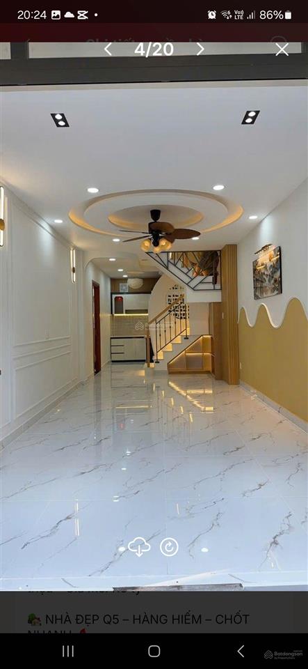 Quận 5  nhà đẹp xây kiên cố  nội thất đẹp  thiết kế hiện đại  nhà 2 mặt hẻm