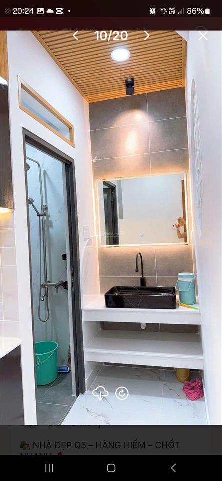 Quận 5  nhà đẹp xây kiên cố  nội thất đẹp  thiết kế hiện đại  nhà 2 mặt hẻm