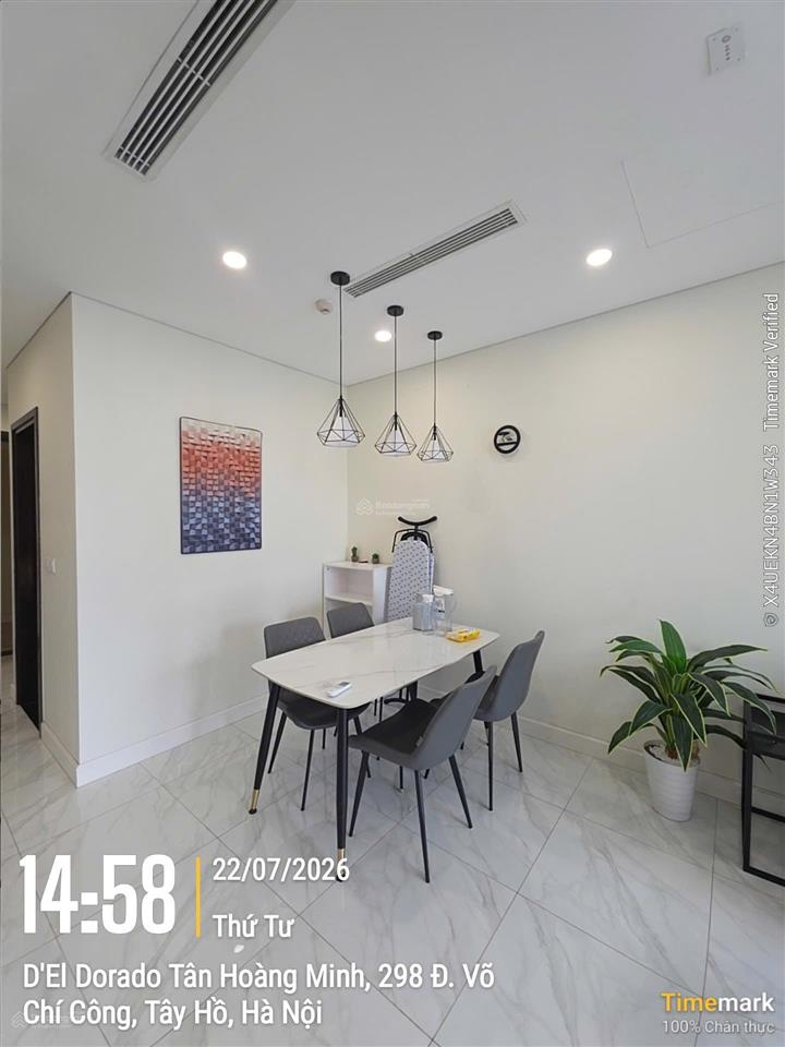 Cho thuê cc 2pn, 70m2 tại d. el dorado ii, võ chí công, giá tốt 16 triệu vnd/th