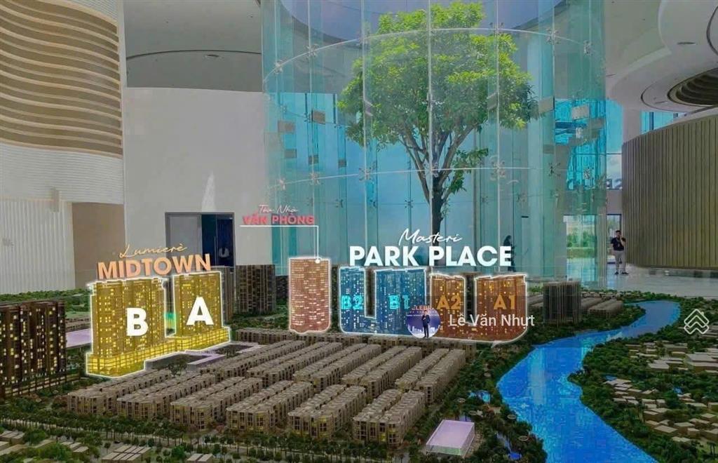 Căn 3pn a2 95,6m2 tầng trung masteri park place chỉ 13,49 tỷ all in phương án vay bank, vốn 30%