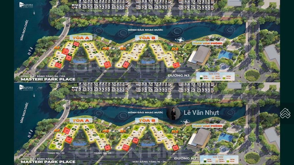 Căn 2pn chỉ 7tỷ59 tháp a2  nội khu masteri ct5 tại the global city  thanh toán giãn 2 năm ck 14%