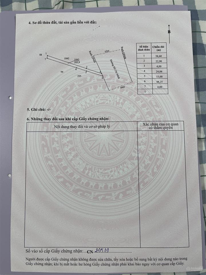 760m2 full thổ cư cạnh kcn mặt đường hồ chí minh xã lộc giang cũ nay là an ninh