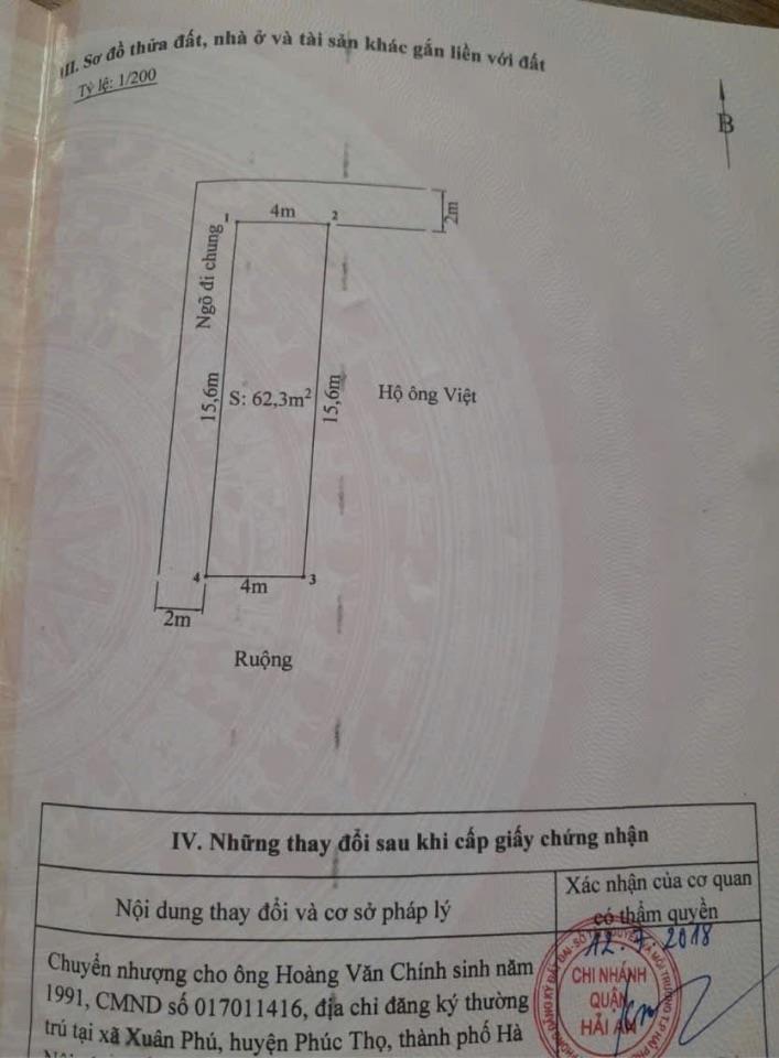  Lô đất ngõ 54 Tràng Cát, Hải An ngõ  rộng 2,5m lô góc siêu hiếm giá đầu tư