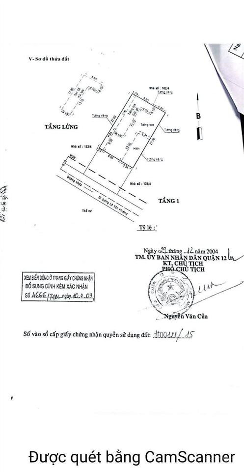 Chủ đang làm kho cần tiền bán gấp lê văn khương, q12