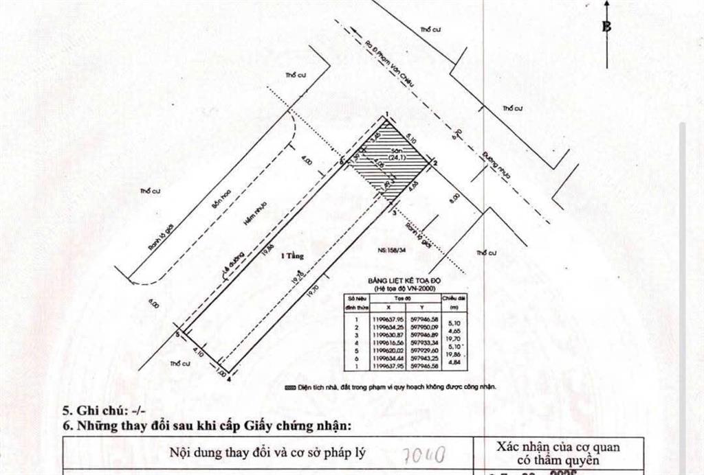 Lô đất góc 2 mặt hẻm xây 6 tầng phạm văn chiêu gò vấp