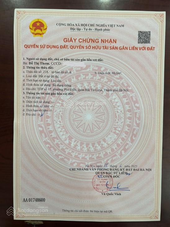 Chính chủ bán gấp nhà số 3 ngõ 128/2 đường nguyễn đạo an, phú diễn, bắc từ liêm, hà nội