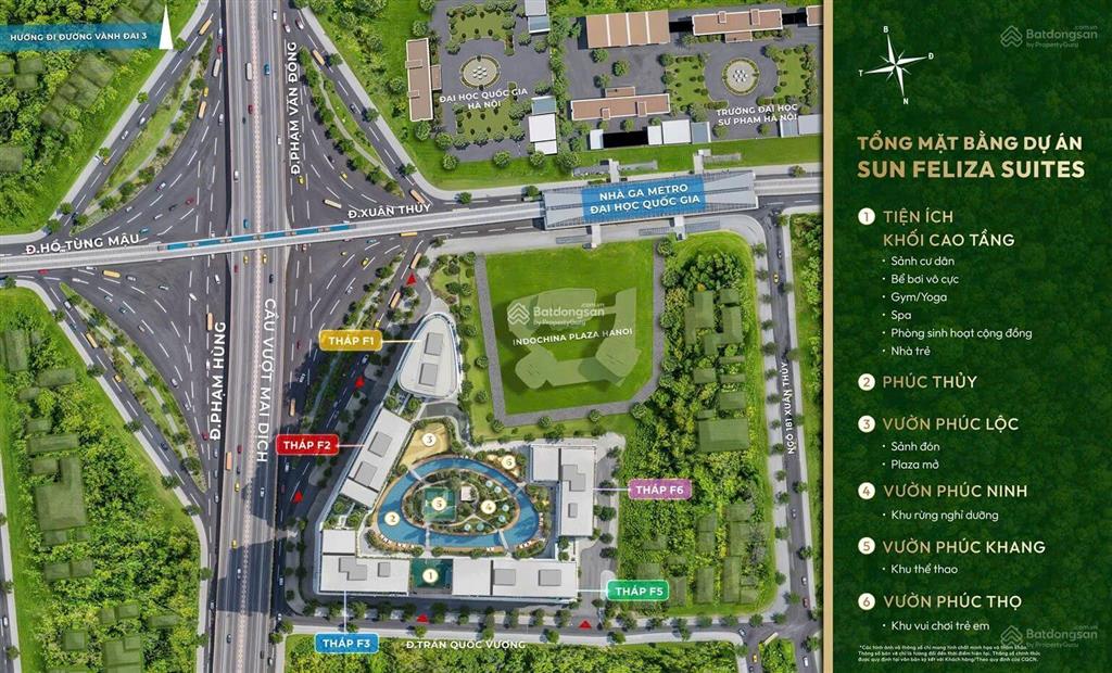 Bán gấp căn hộ chung cư 80.7 m2 tòa f2  sun feliza suites, cầu giấy  vị trí kim cương
