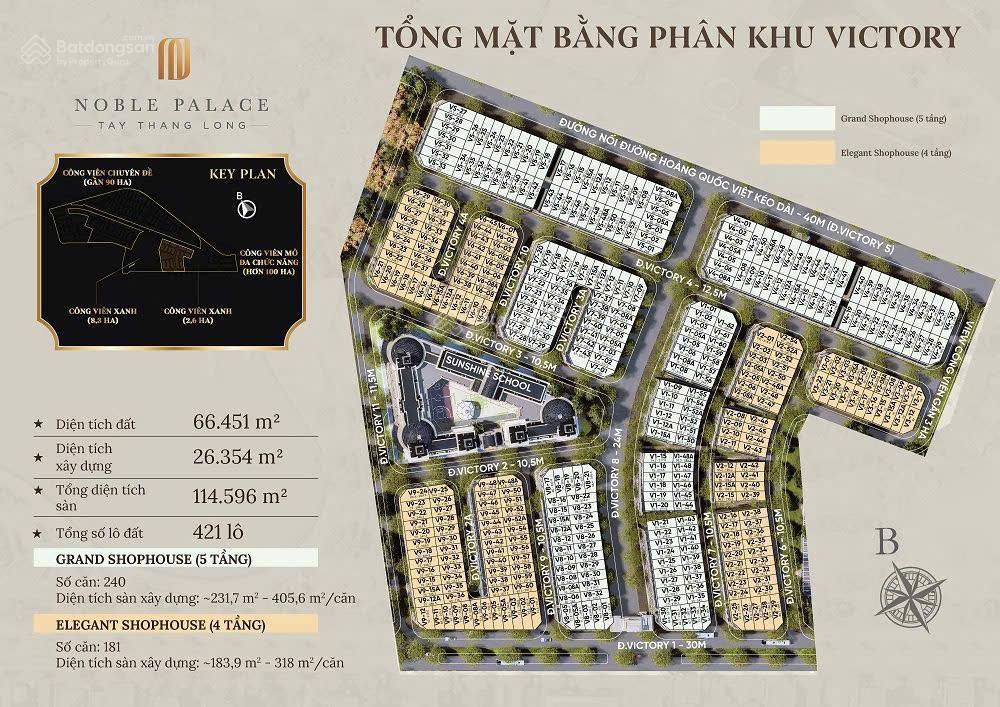 Noble palace tây thăng long victory  shophouse vị trí vàng sát cổng chính  kinh doanh sinh lời