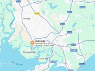 Đất thổ cư mặt tiền hoàng sa, p. tân hải hơn 1.000m2, gần ngã ba long sơn, giá 25 tỷ