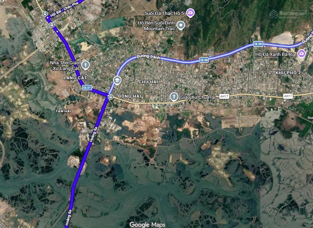 Đất thổ cư mặt tiền hoàng sa, p. tân hải hơn 1.000m2, gần ngã ba long sơn, giá 25 tỷ