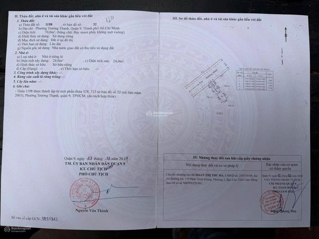 Bán đất chính chủ kdc đảo kim cương, đường long thuận, quận 9 cũ  70m2, giá 3 tỷ 399